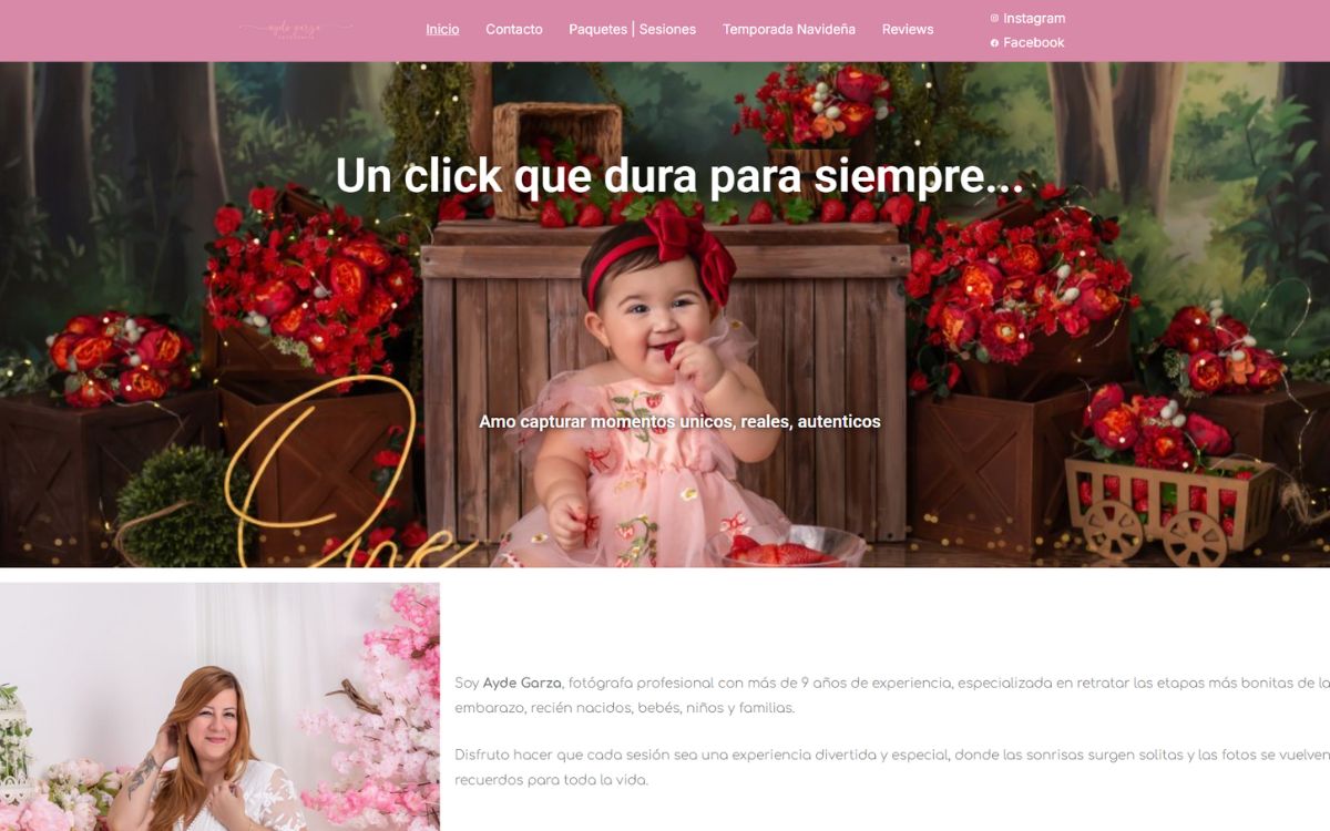 Ayde Garza Fotografía - Sitio web profesional