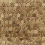 Maderas hexagon patterned wood textured background