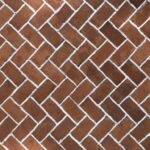 Piedras high angle shot of a brick pavement