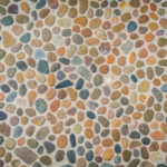 Piedras stone wall texture background .