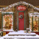 Navidad christmas,studio,decorations,an,illuminated,giftshop,with,beautiful,presets,,christmas