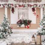 Navidad christmas,decorated,house,and,yard.,studio,decoration,in,new,year