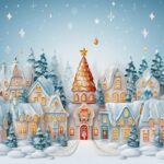 Navidad christmas holidays greeting banner template