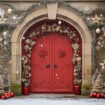 Navidad festive door decoration