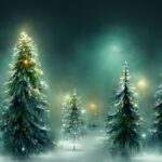 Navidad abstract fantasy festive christmas tree background header wallpa