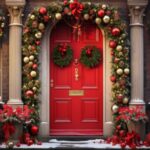 Navidad festive door decoration