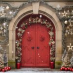 Navidad festive door decoration
