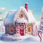 Navidad illustration of christmas background, ai generated